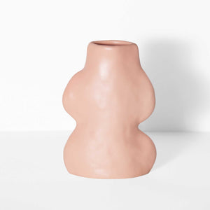 Fluxo Ceramic Vase Small - Pink